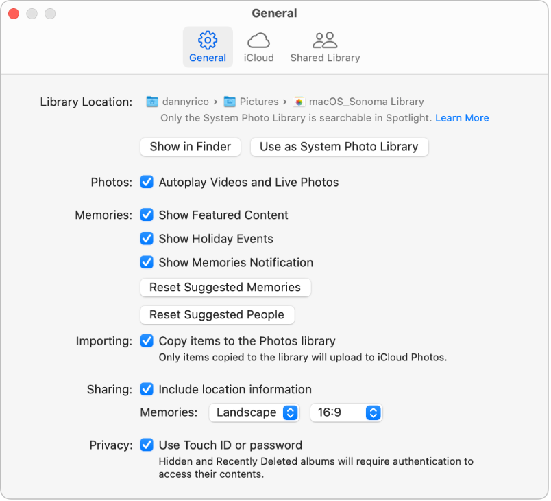 Photos settings on Mac - Apple Support