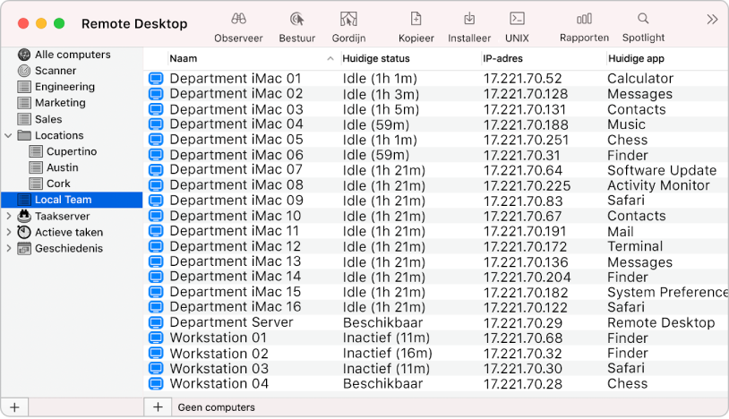 Door computerlijsten aan te maken kun je computers effectief beheren.