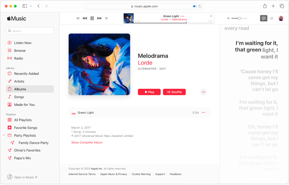 See lyrics in Apple Music on your Android - Apple Support