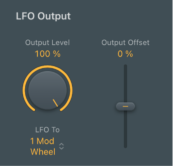 Abbildung. Parameter „LFO Output“ des Modulators.