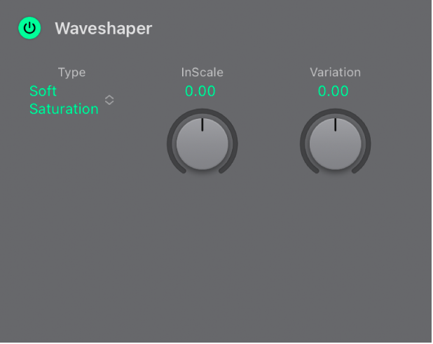 Abbildung. Waveshaper-Parameter