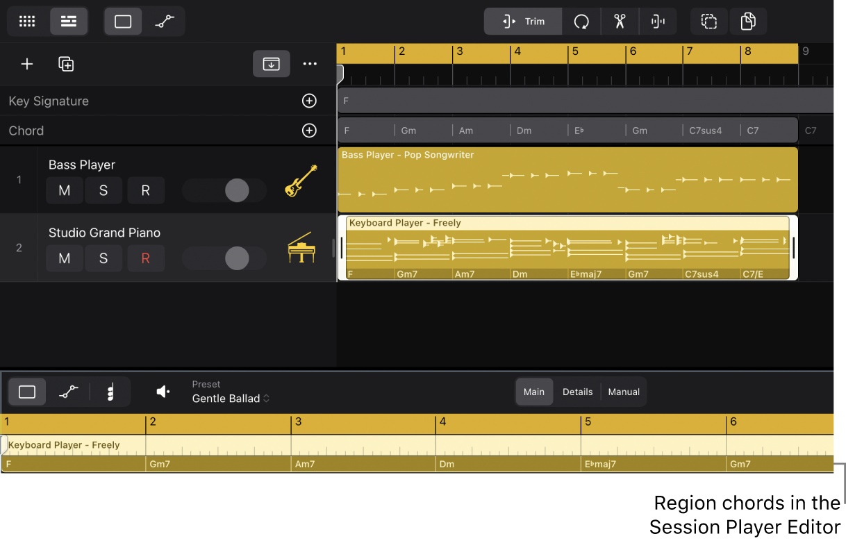 Intro to chords in Logic Pro for iPad - Apple Support