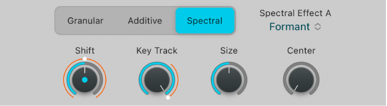 図。Sample Alchemyのスペクトルエフェクト。