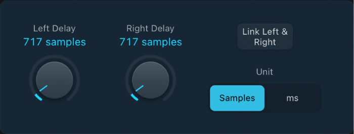 図。Sample Delayウインドウ。