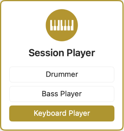 Figure. Selecting the Session Player button in the New Tracks dialog.