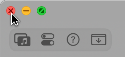 図。「閉じる」ボタンの上にあるマウスポインタ。
