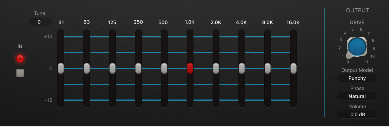 图。Vintage Graphic EQ 窗口。