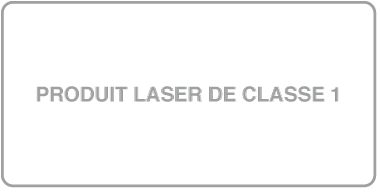 Étiquette de produit laser de classe 1