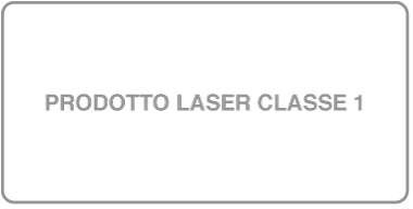 Etichetta prodotto laser Classe 1.