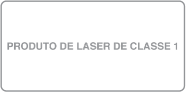 Etiqueta do produto Laser de Classe 1.