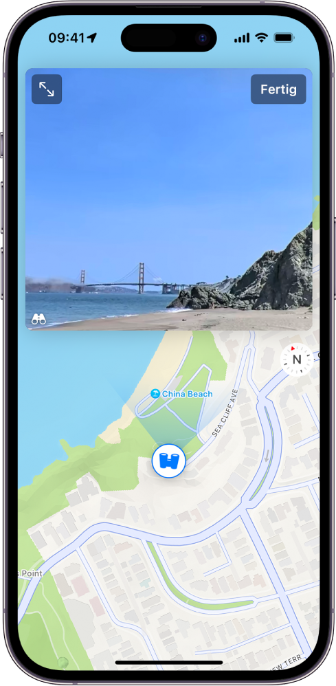 Umsehen an Orten in der App „Karten“ auf dem iPhone - Apple Support (DE)