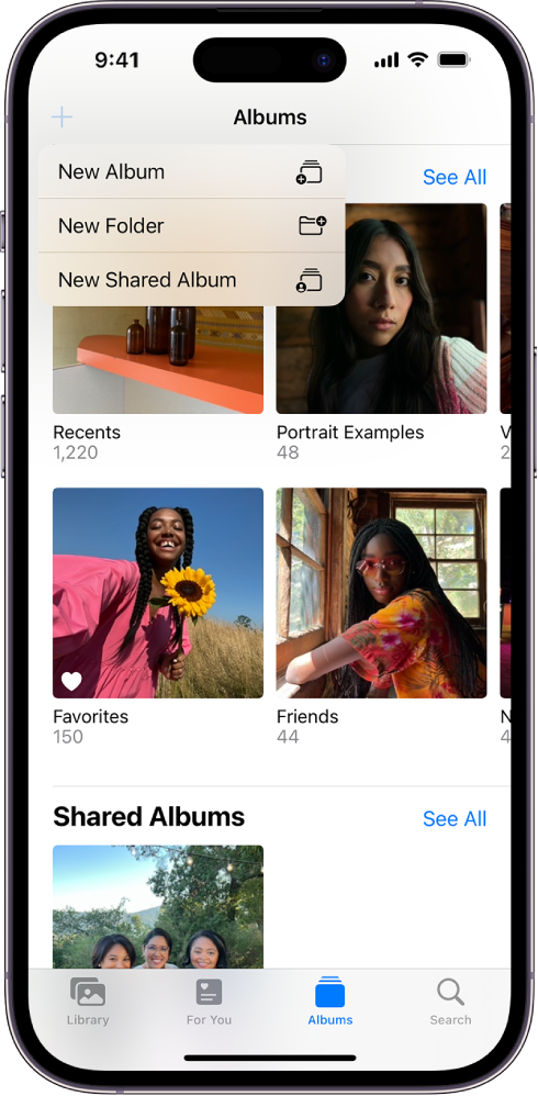 Use photo albums in Photos on iPad - Apple Support