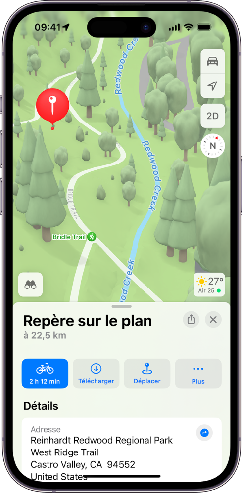 Marquer des lieux dans Plans sur l'iPhone - Assistance Apple (FR)