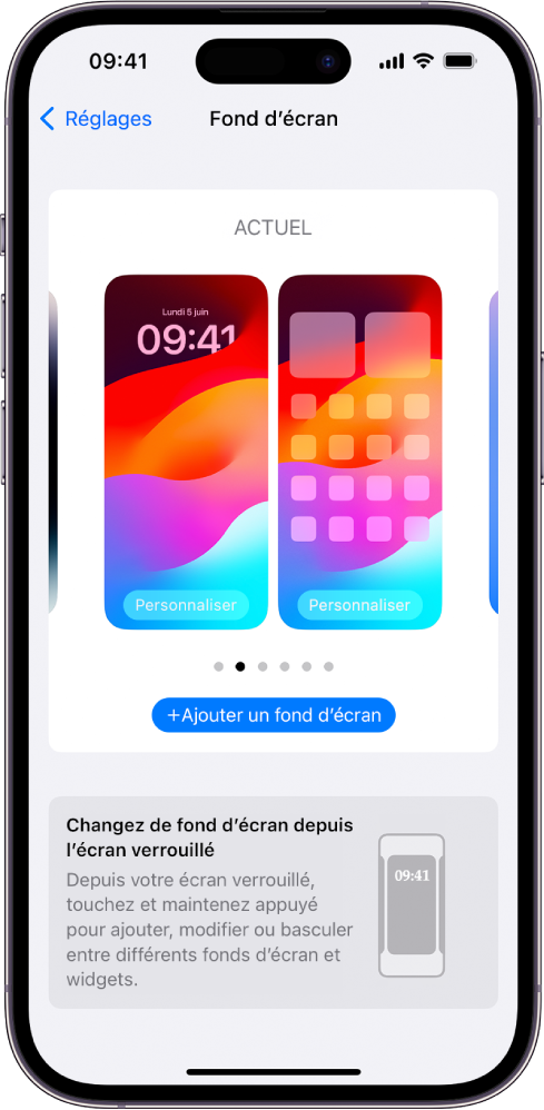 Personnaliser l'écran d'accueil, Apple iPhone X