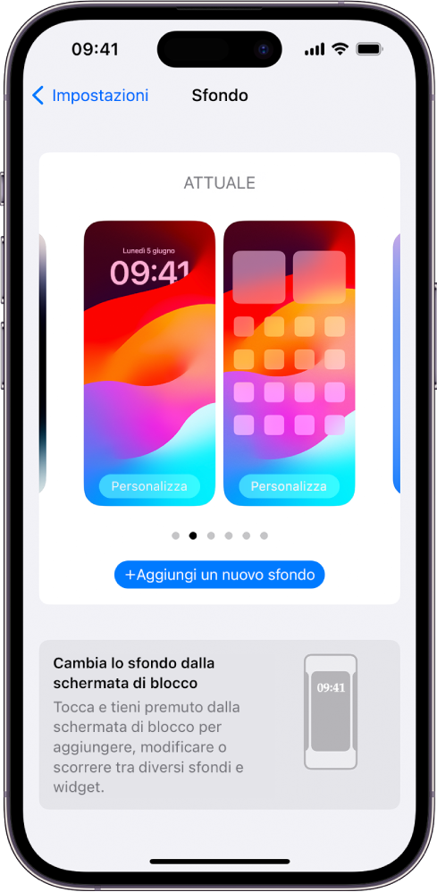 Cambiare lo sfondo su iPhone - Supporto Apple (IT)