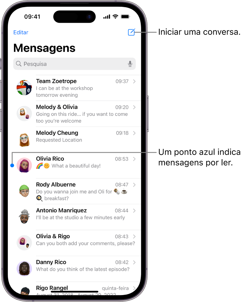 Enviar e responder a mensagens no iPhone Suporte Apple PT