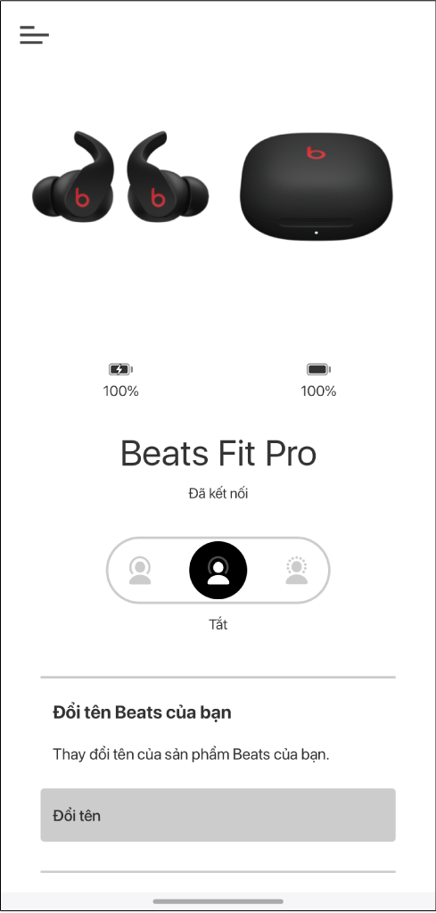 Màn hình thiết bị Beats Fit Pro