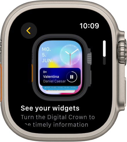Die App „Tipps“ mit einem Apple Watch-Tipp.
