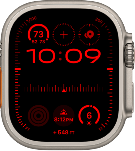 The Modular Ultra watch face with night vision display.