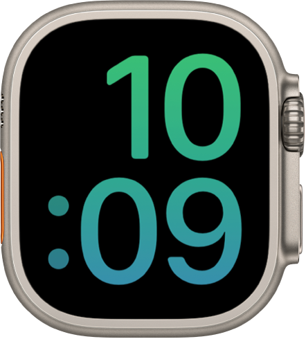 The X-Large watch face displays the time in digital format.