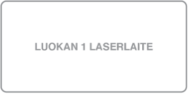 Luokan 1 lasertuotteen symboli