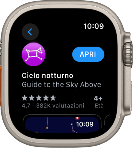 Un’app mostrata nell’app di App Store su Apple Watch