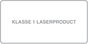 Symbool van een klasse 1 laserproduct