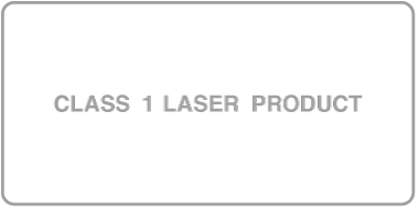 o símbolo de produto Laser de Classe 1