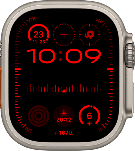 หน้าปัดนาฬิกาโมดูลาร์ Ultra ที่มีหน้าจอแบบมองเห็นได้ในเวลากลางคืน