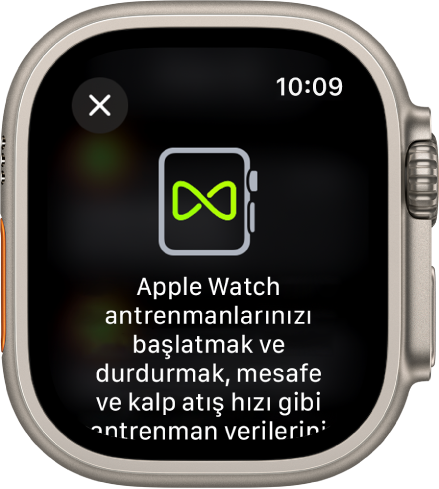 Apple Watch’unuzu spor salonu ekipmanıyla eşlerken görünen eşleme ekranı.