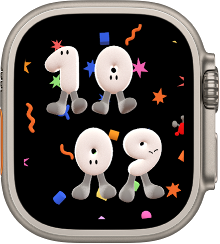 「遊戲時間」錶面以卡通人物顯示時間。