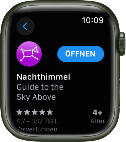 Eine App in der App „App Store“ auf der Apple Watch.