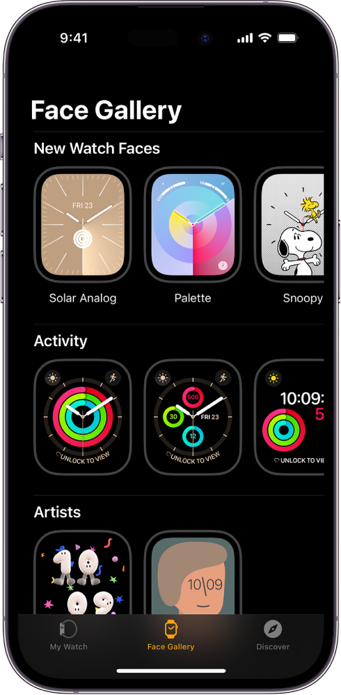 Explore the Face Gallery on Apple Watch – Apple Support (MY)