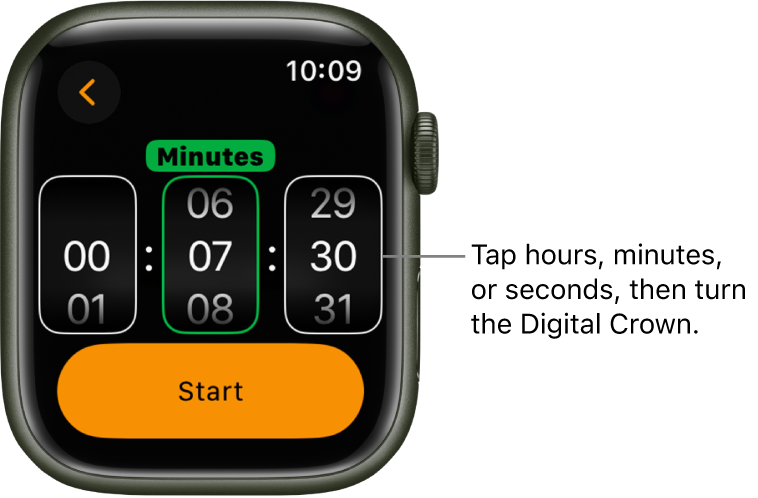 Apple watch store presentation timer