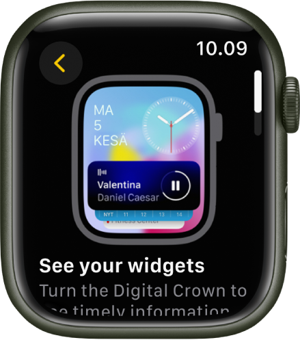 Vinkit-apissa näkyy vinkki Apple Watchille.