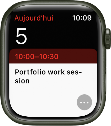 Consulter et mettre à jour son calendrier sur l'Apple Watch