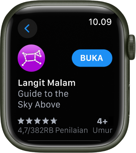 App ditampilkan di App Store di Apple Watch.