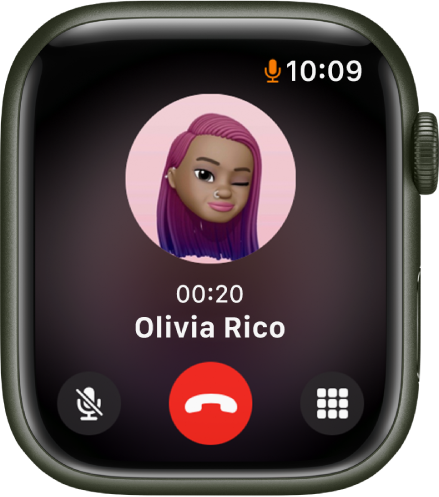 L’app Telefono che mostra una chiamata in corso.