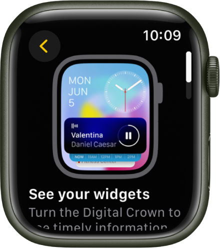 Programoje „Tips“ rodomas „Apple Watch“ patarimas.