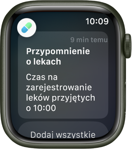Przypomnienie aplikacji Leki.