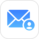 Het symbool 'Aangepast e‑maildomein'.
