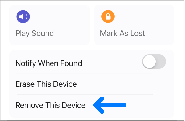 O botão Remover Este Dispositivo.