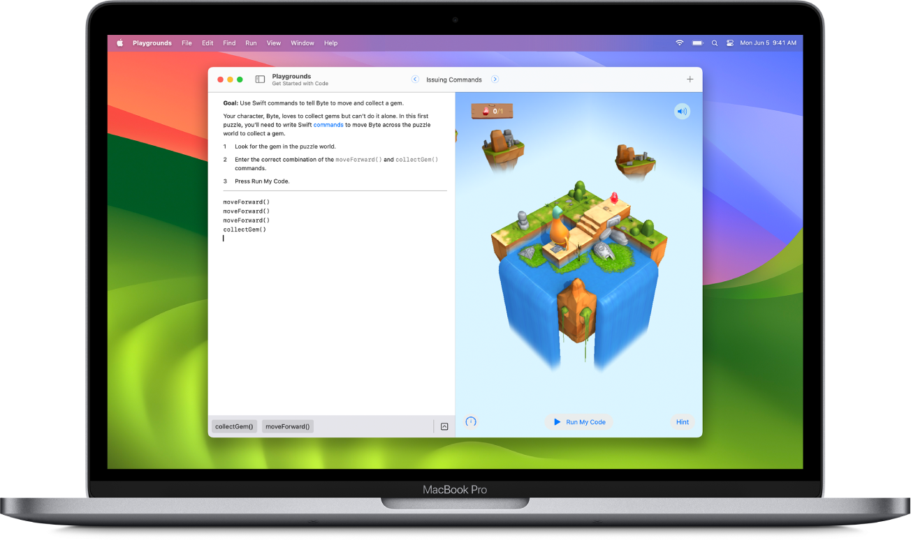 Swift Playgrounds User Guide for Mac - Служба поддержки Apple (RU)