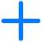 μπλε σύμβολο συν