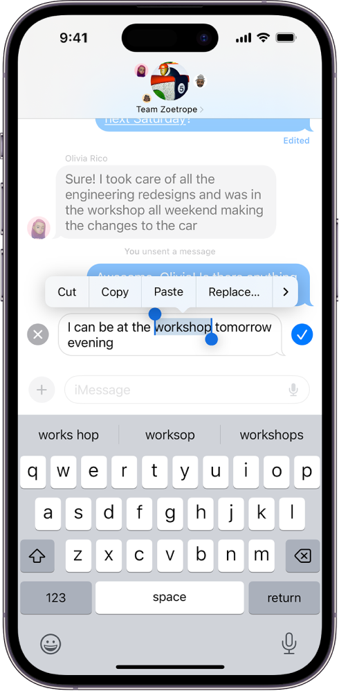 Unsend and edit messages on iPhone - Apple Support (SG)