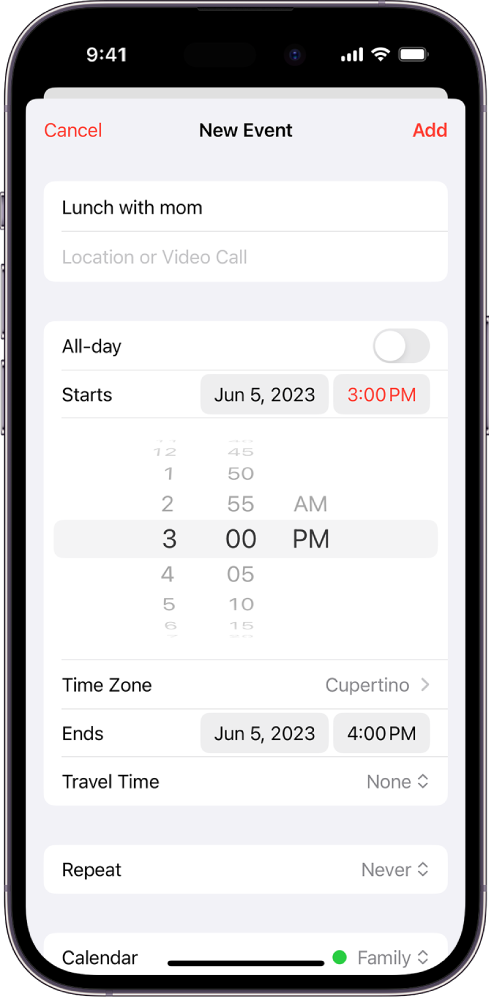 Schedule or display events in a different time zone in Calendar on iPhone - Apple Support Schedule or display events in a different time zone in Calendar on iPhone - Apple Support