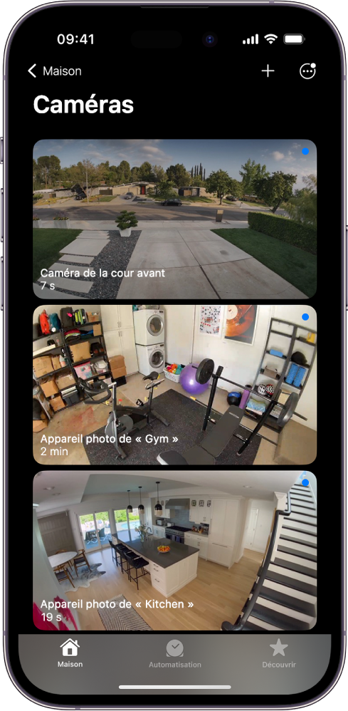 Configurer des caméras dans Maison sur l'iPhone - Assistance Apple ...