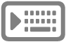 botão “Disposição de teclado para a mão direita”