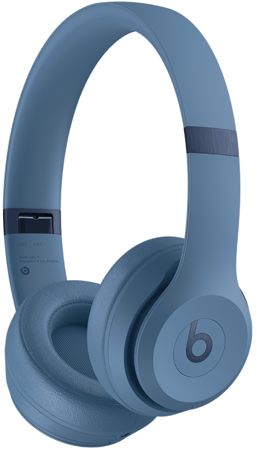 Imagen de los audífonos Beats Solo 4 en color azul pizarra