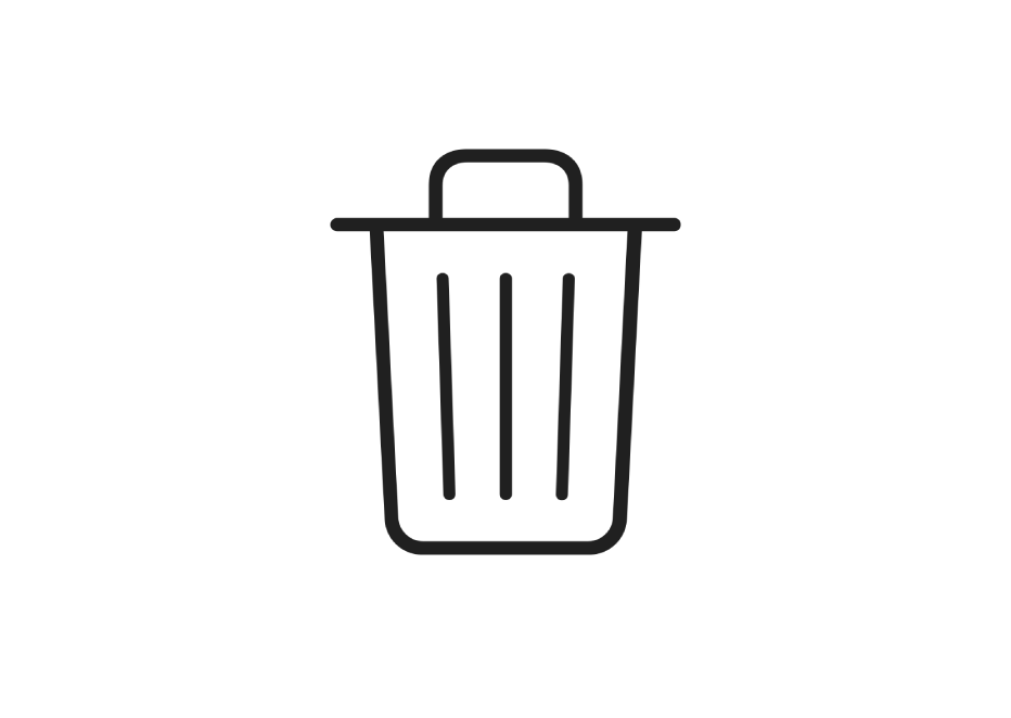  The Trash icon.